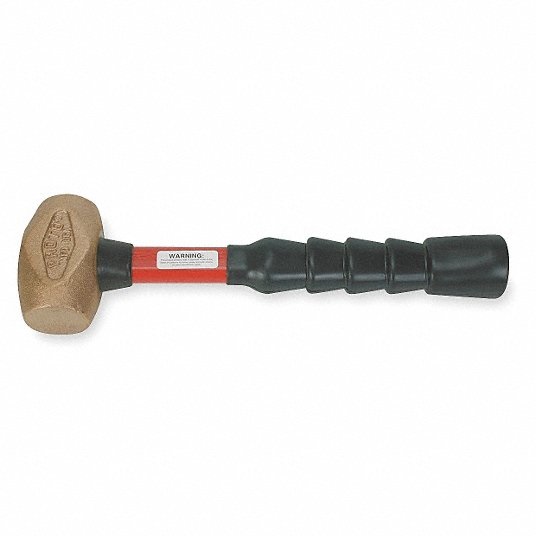 Proto Nonsparking Sledge Hammer, Head Weight 2 1/2 lb, Head Width 1 3/4 in, Overall Length 12 in 3R515