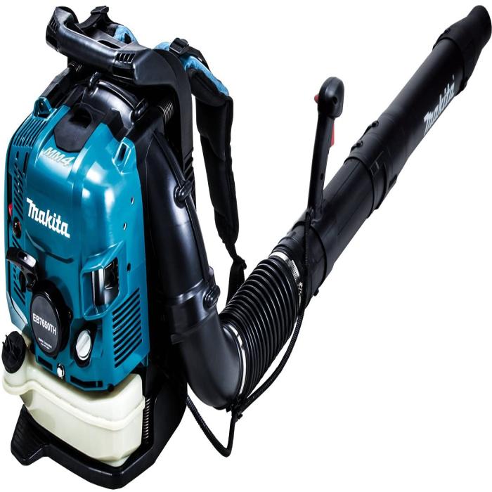 Makita Petrol Backpack Engine Air Blower, 75.6 cc, Air Volume 20 m³/min, Air Velocity 92 m/s, 11.9kg EB7660TH