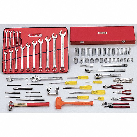 Proto Master Tool Set, Number of Pieces 78, Tool Storage Included J99300
