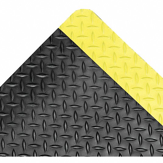 Notrax Antifatigue Mat, Vinyl Tile, 5 ft x 3 ft, 1 EA 975S0035BY