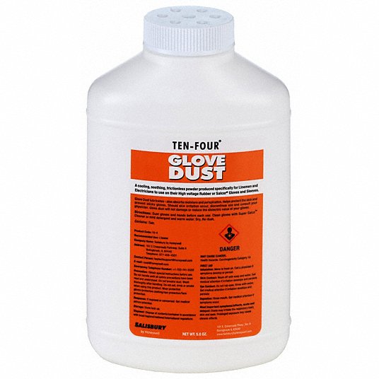 Glove Dust, Color White 4-Oct