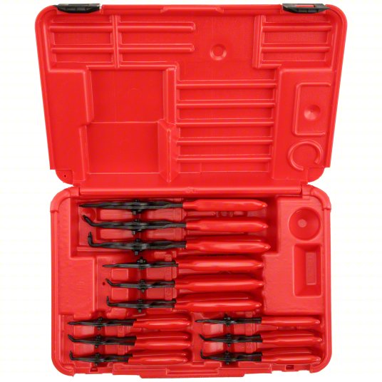 Proto Retaining Ring Plier Set, Convertible, For 3/8 inch to 3 inch Bore Dia, For 1/4 to 3 11/32 Shaft Dia J360B