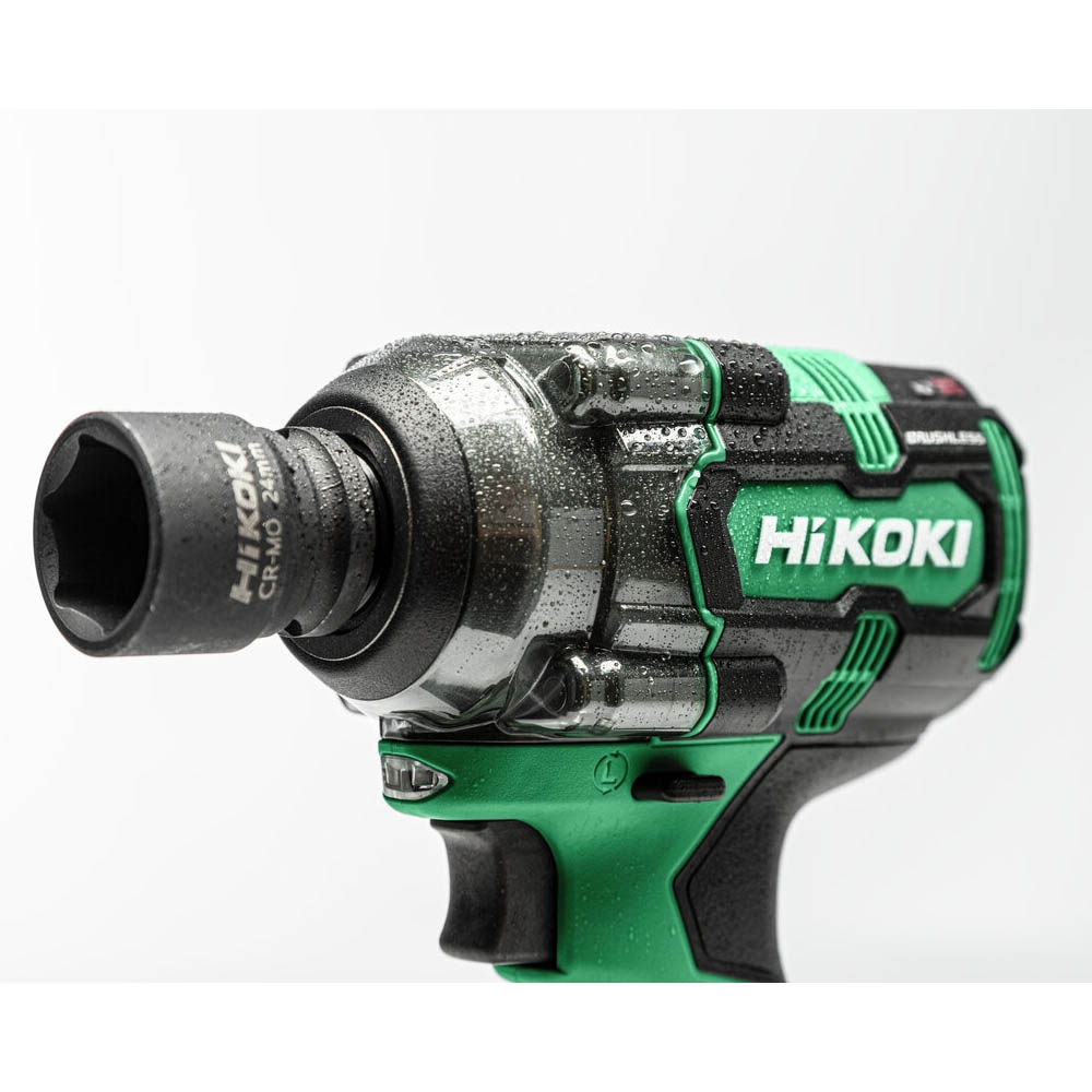 Hikoki Cordless Impact Wrench 18V, 345 Nm Tightening, 600 Nm Loosening, 4 Modes, 1.95 kg WR18DHWPZ
