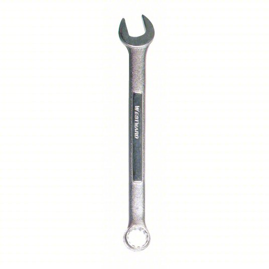 Westward Combination Wrench, Alloy Steel, Satin, 1 1/4 inch Head Size, 16 7/8 inch Overall Length 5MR44