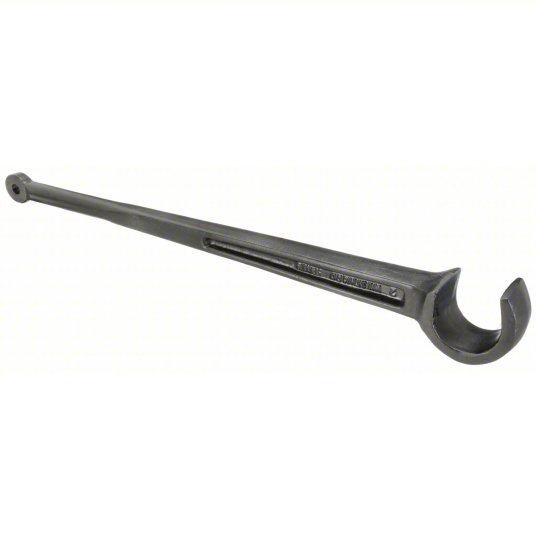 Westward Single End Valve Wheel Wrench, 2-inch Head Size, 27 inch Overall Length, Alloy Steel 5PWE9