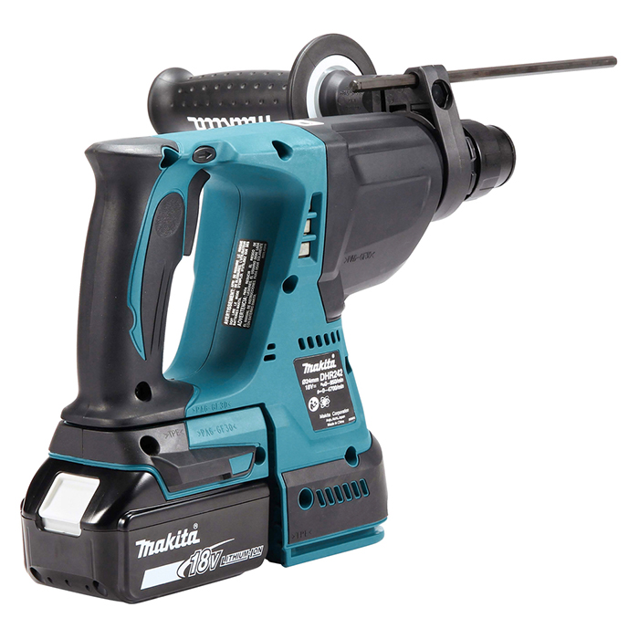 Makita Cordless Rotary Hammer, 18V, 3 Operation Modes, 0 ~ 950 rpm, 2.6kg DHR242RFE