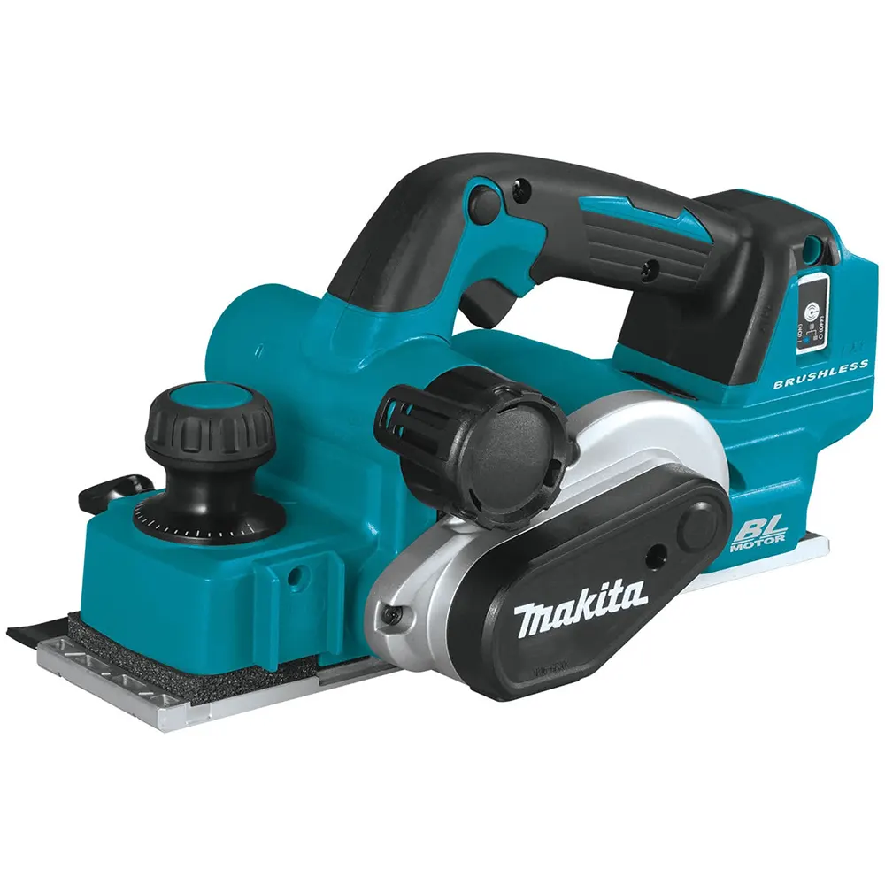 Makita Cordless Woodshop Planer, 18V, Planing Depth 3.0mm, Width 82mm, 3.6kg DKP181RTJ