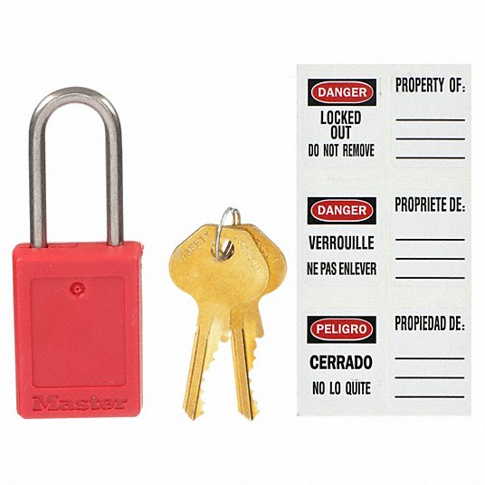 Master Lock Lockout Padlock S33RED