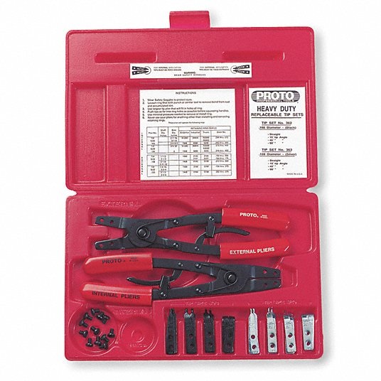 Proto External Retaining Ring Plier Set 3R309