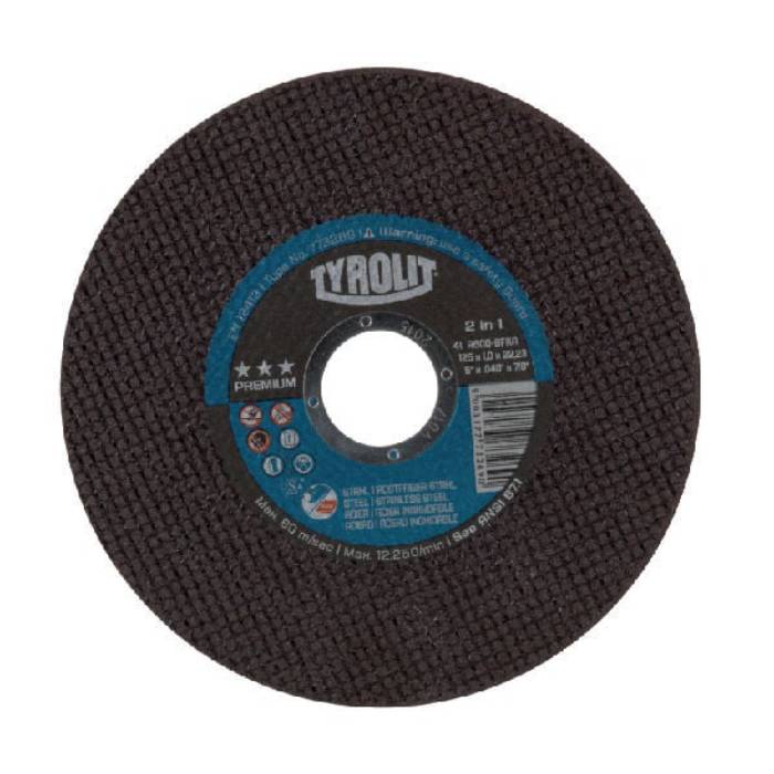 Tyrolit Superthin Cut Off Wheels CS/SS 41F 125X1X22,23 A60Q-BFXA 2IN1 773269