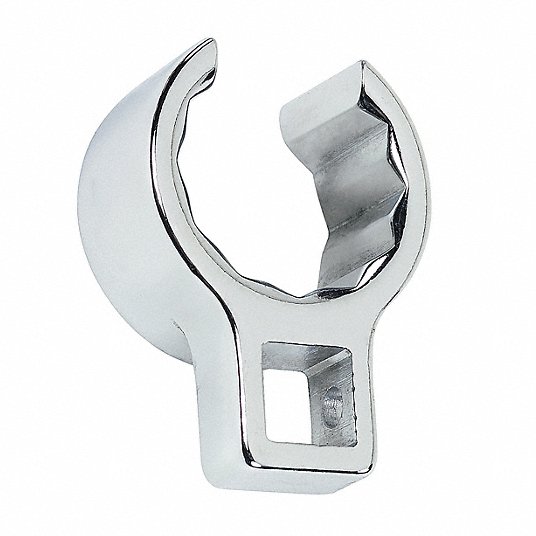 Proto Crowfoot Socket Wrench, Alloy Steel, Chrome, 1/2 inch Drive Size, 1 5/8 inch Head Size J5352FL