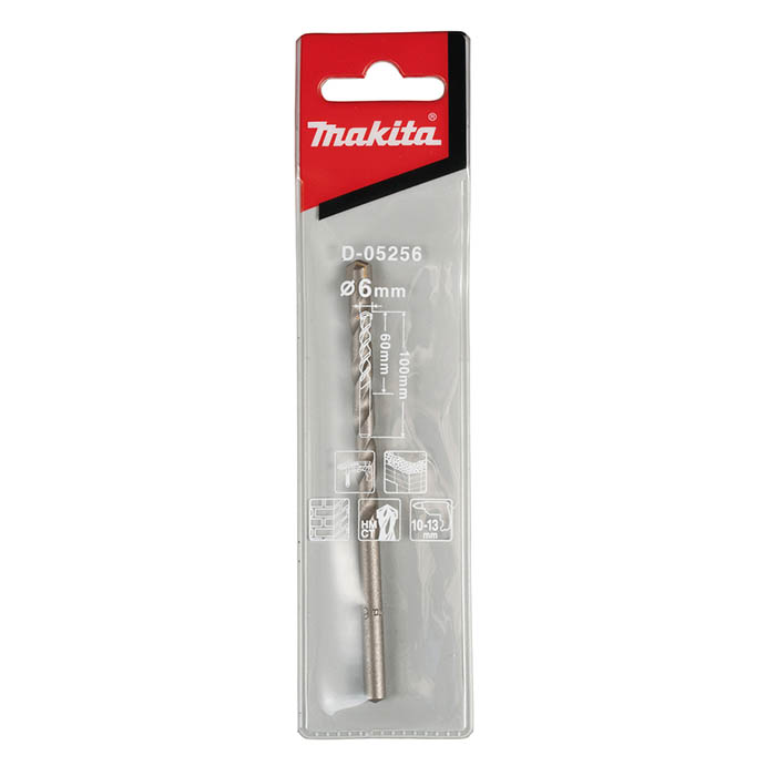 ماكيتا ريشة حفر طوب، 6 × 100 مم، TCT D-05256