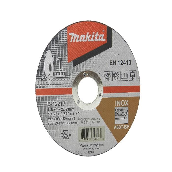 Makita Accessories, Thin Cutting Wheels - Flat Center (B-series) B-12217