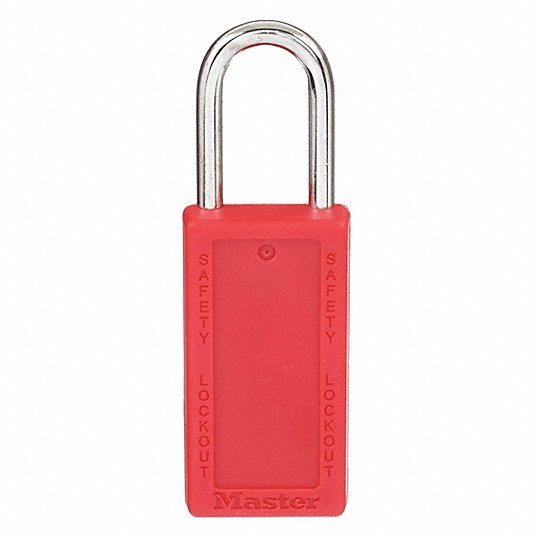 ماستر لوك قفل, قطر القيد 1/4 بوصة 411KAW400RED-3XX1331