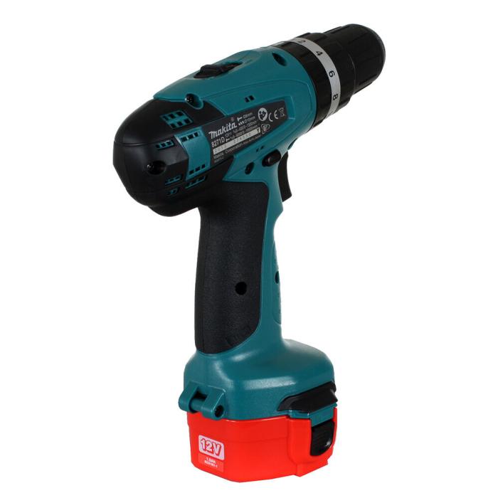 Makita Cordless Hammer Driver Drill, 12V , Nickel Cadmium, 10mm, 3/8" 8271DWAE