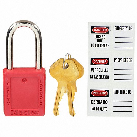 Master Lock Lockout Padlock9WJZ7 410KAW400RED-3XX1331