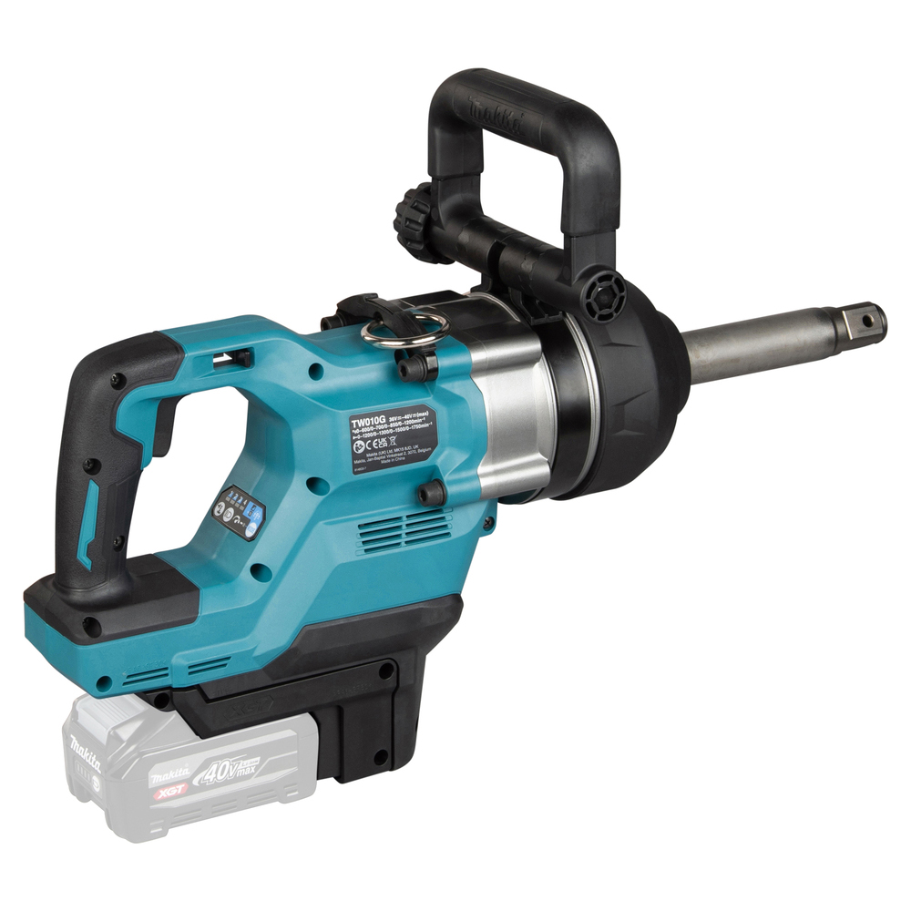 Makita Cordless Impact Wrench, 40V, Dr. 1 inch, 1200 rpm, 3150Nm, 11kg TW010GZ01