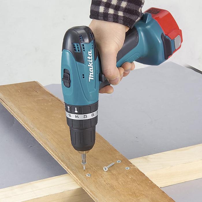 Makita Cordless Hammer Driver Drill, 12V , Nickel Cadmium, 10mm, 3/8" 8271DWAE