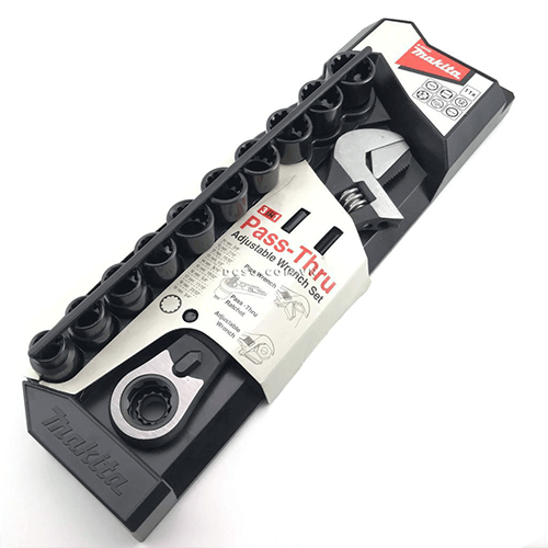 Makita 11Pc Pass thru adjustable wrench set B-65458