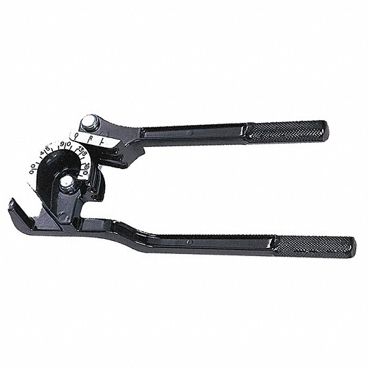 Westward Compound Tubing Bender, 1/4 in_5/16 in_3/8 in Outside Dia. Tubing (In.), 90 to 180 3CYP1