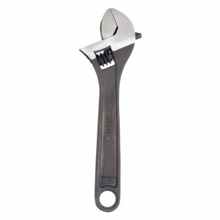 Proto Adjustable Wrench, Alloy Steel, Satin, 4 inch, Jaw Capacity 1/2 inch, Plain, Finish Satin J704L