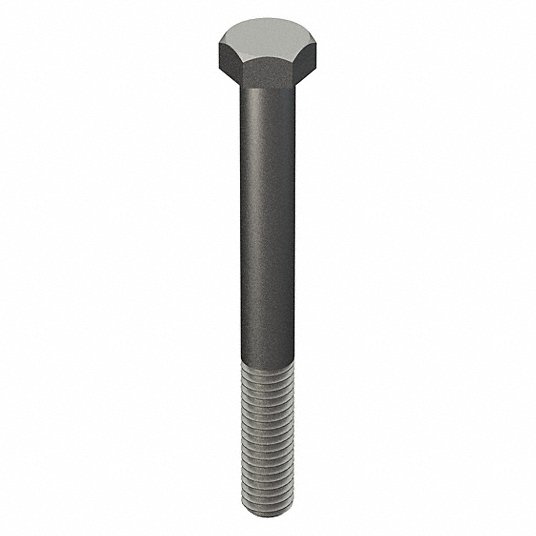 Grainger Approved Hex Head Cap Screw: Carbon Steel, Plain, Thread 3/8Inch-16, Head Width 9/16Inch, 10Pcs HXCS.000694.50