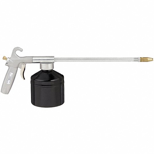 Guardair Syphon Spray Gun, Lever Body, Attached Canister, 15 gph Siphon Flow Rate, Oil 83SG