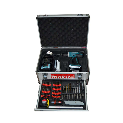 Makita Cordless Driver Drill For Steel, Wood, Drill chuck 10mm(3/8 inch) , 14.4 V, 0-1400rpm, 15-30 Nm, 1.4kg DF347DWEX1