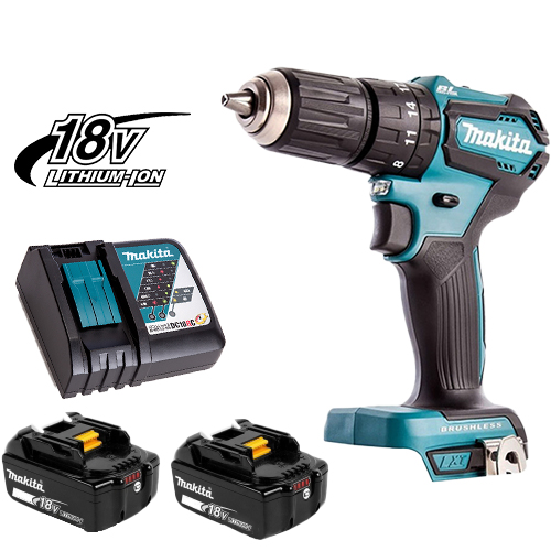 Makita 18V LXT - Lithium-Ion Cordless Percussion Driver Drill, 13mm DHP483RTJ