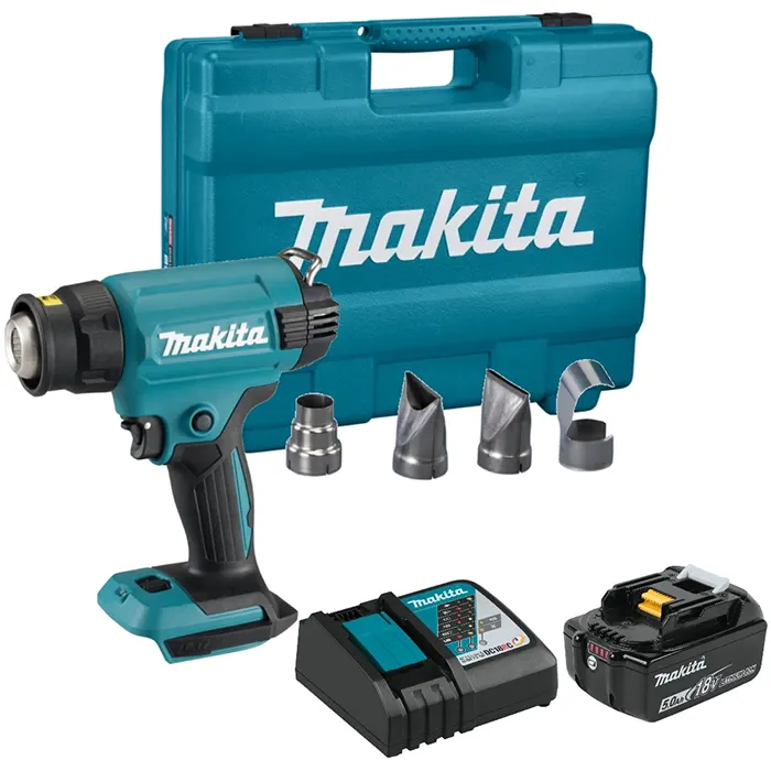 Makita Cordless Heat Gun, 18V, Air Temperature 150°C~550°C, 0.73kg DHG181RT