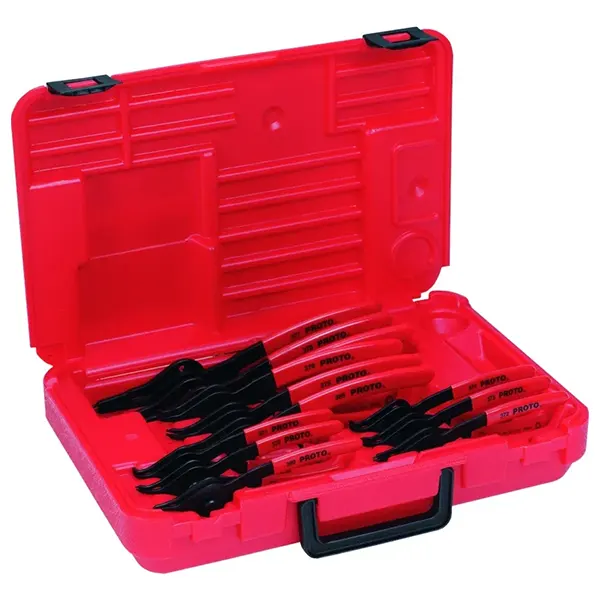 Proto Retaining Ring Plier Set, Internal/External, For 3/8 inch to 3-inch Bore Dia, 0_45°_90° Tip Angle J360B