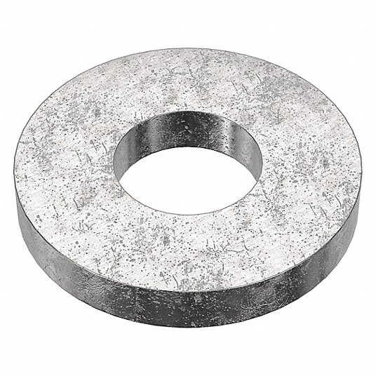 Grainger Approved Stainless Steel Flat Washer, Plain Fastener Finish, Fits Bolt Sizes #8 WAS404#8