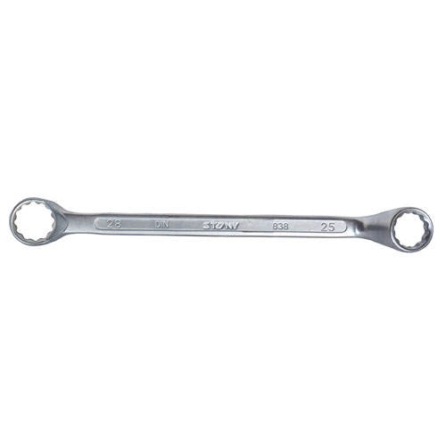 Stony DOUBLE RING SPANNER FULL SATIN FINISH, 25x28 mm 81766122