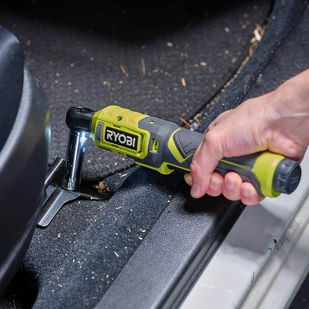 Ryobi 4V Cordless Ratchet Wrench Kit, 1/4 inch Square Drive, 8Nm Torque RR14W4-120G
