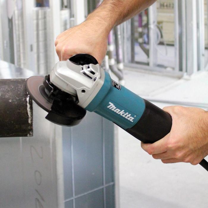 Makita Angle Grinder 115mm(4-1/2 inch), Paddle Switch, SJS, 1100W, 12000rpm, 2.4kg 9564PZ