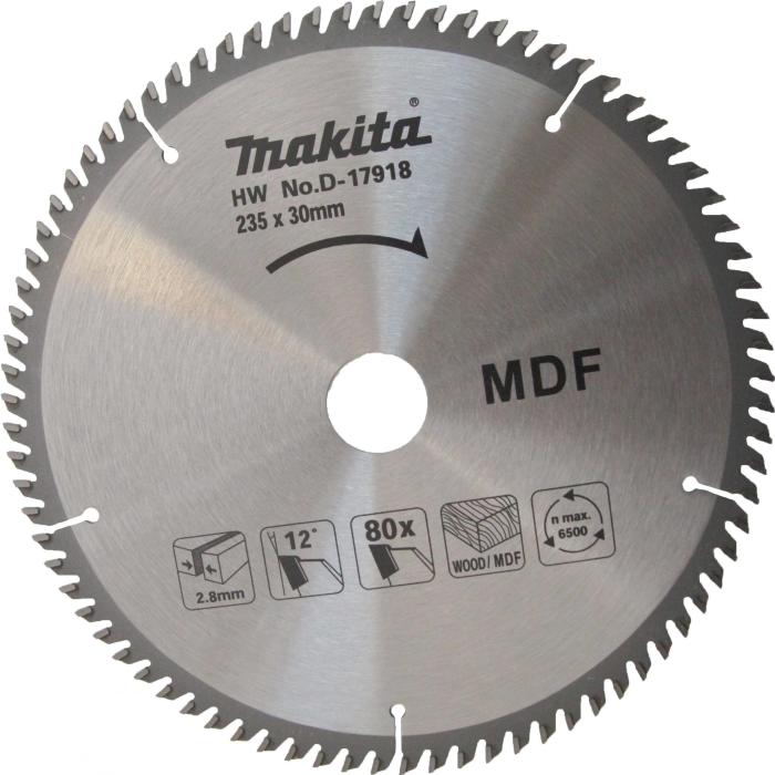 ماكيتا إكسسوارات, (MDF) لوح ألياف متوسط الكثافة متخصص في التقطيع 235 ملم D-17918