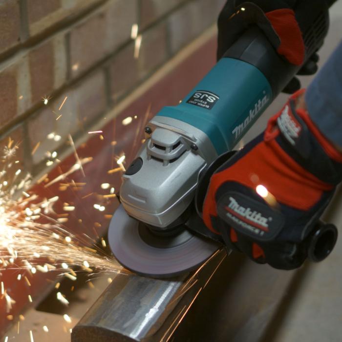 Makita Angle Grinder, 100mm (4 inch) , Slide Switch, 1400W, 11000rpm, 2.1kg 9563C