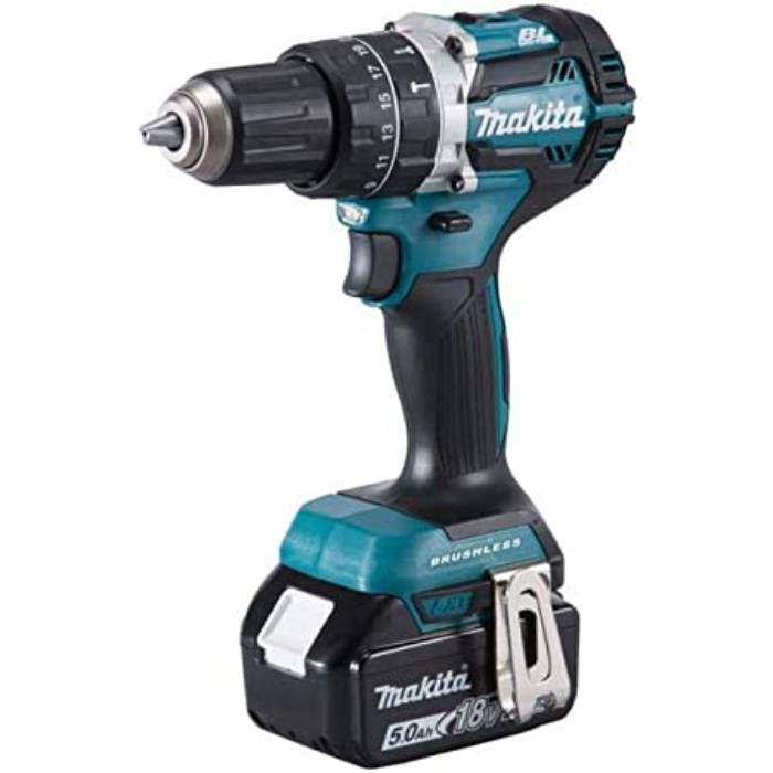Makita Cordless Battery Drill Machine For Wood, Steel, Masonry, 13mm, 18V, Brushless,1.9Kg DHP484RTJ