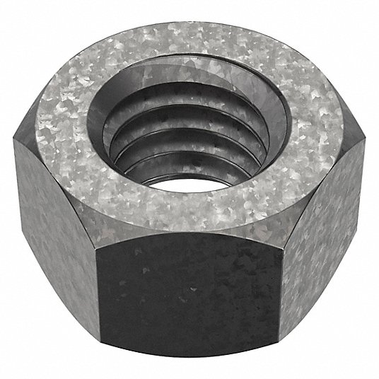 فابوري صامولة سداسية, من الفولاذ, درجة 2, حجم قطر التسنين 3/8 "-16 12P497