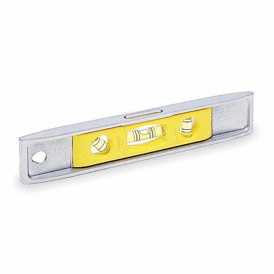 Stanley Aluminum Spirit Level, Magnetic, With Three Vials, 23 cm, 9 Inch 42-465