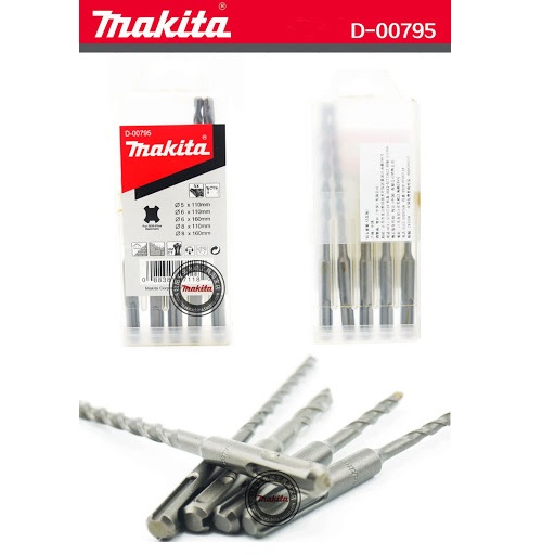 Makita 6 Piece Combo Kit: Demolition Hammer, Rotary Hammer, Angle Grinder, 2 Piece Drill Bit Set, 1 Piece Diamond disc 01-63-CONSTRUCTION