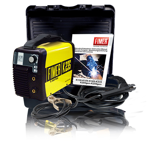 Fimer Portable MMA Welding Machine Inverter, 5-200 Ampere, 5.1 Kg, 1 PH-220V, Made in Italy K235