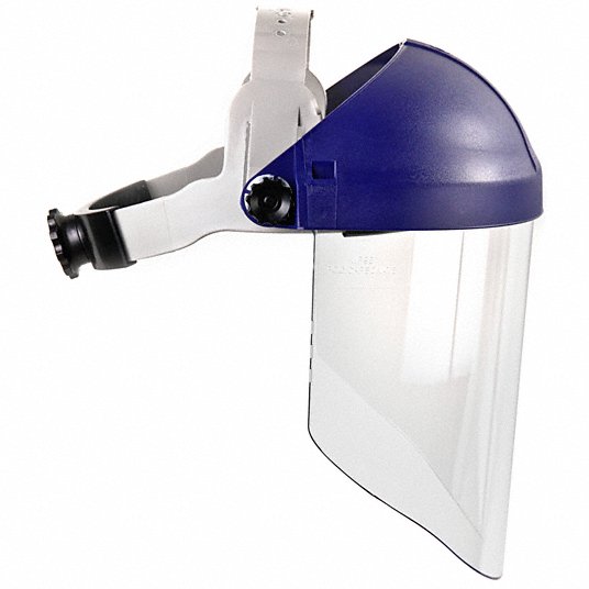 3M Ratchet Faceshield Assembly: Clear Visor, Polycarbonate, Ratchet, Dielectric Protection 82783