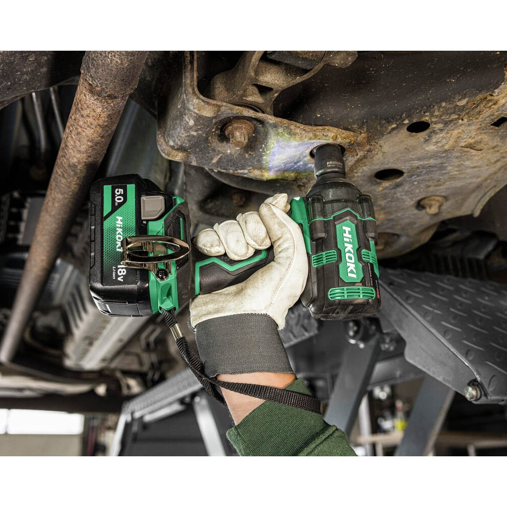 Hikoki Cordless Impact Wrench 18V, 345 Nm Tightening, 600 Nm Loosening, 4 Modes, 1.95 kg WR18DHWPZ