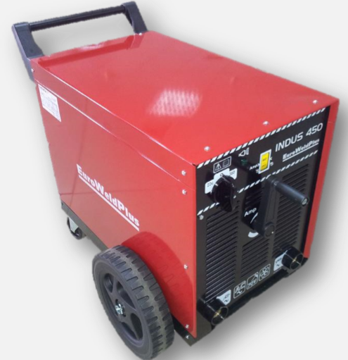 Euro Weld Plus Welding Machine, 1 Phase 230/380 Volt,450 Ampere, Electrode size 2.5-8 mm, 74 Kg INDUS450