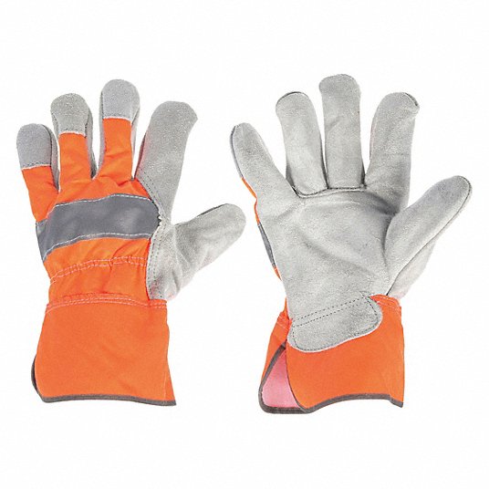Condor Leather Gloves, M ( 8 ), Cowhide, Premium, Glove, Full Finger, Safety Cuff, Wing Thumb 4NHE2