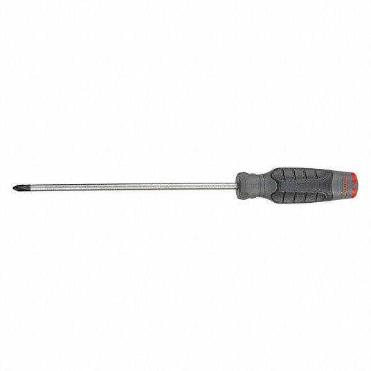 Proto General Purpose Phillips Screwdriver, Tip Size #2, Phillips, Ergonomic, Overall Length 12 1/2 inch JP0208R