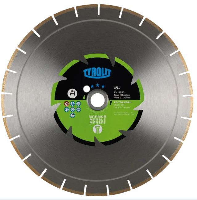 Tyrolit Diamond Blade For Marble, 115 X 2,5 X 22,23mm 315968