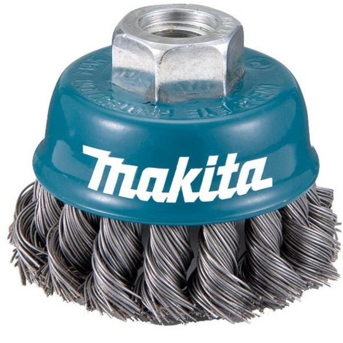 Makita Accessories, Wire Cup Brush – Twisted (Knotted wire), 60XM10x1.5mm D-24103