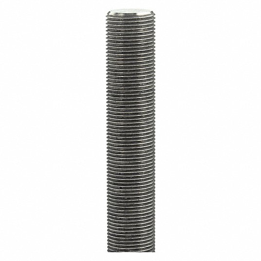 Grainger Approved Fully Threaded Stud, 18-8 Stainless Steel, 1/2Inch-13, 4 1/2Inch Length, PK 5 4REH8